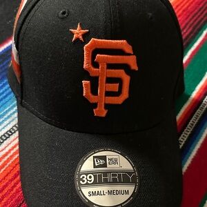 New Era Black and Orange 39THIRTY Cap